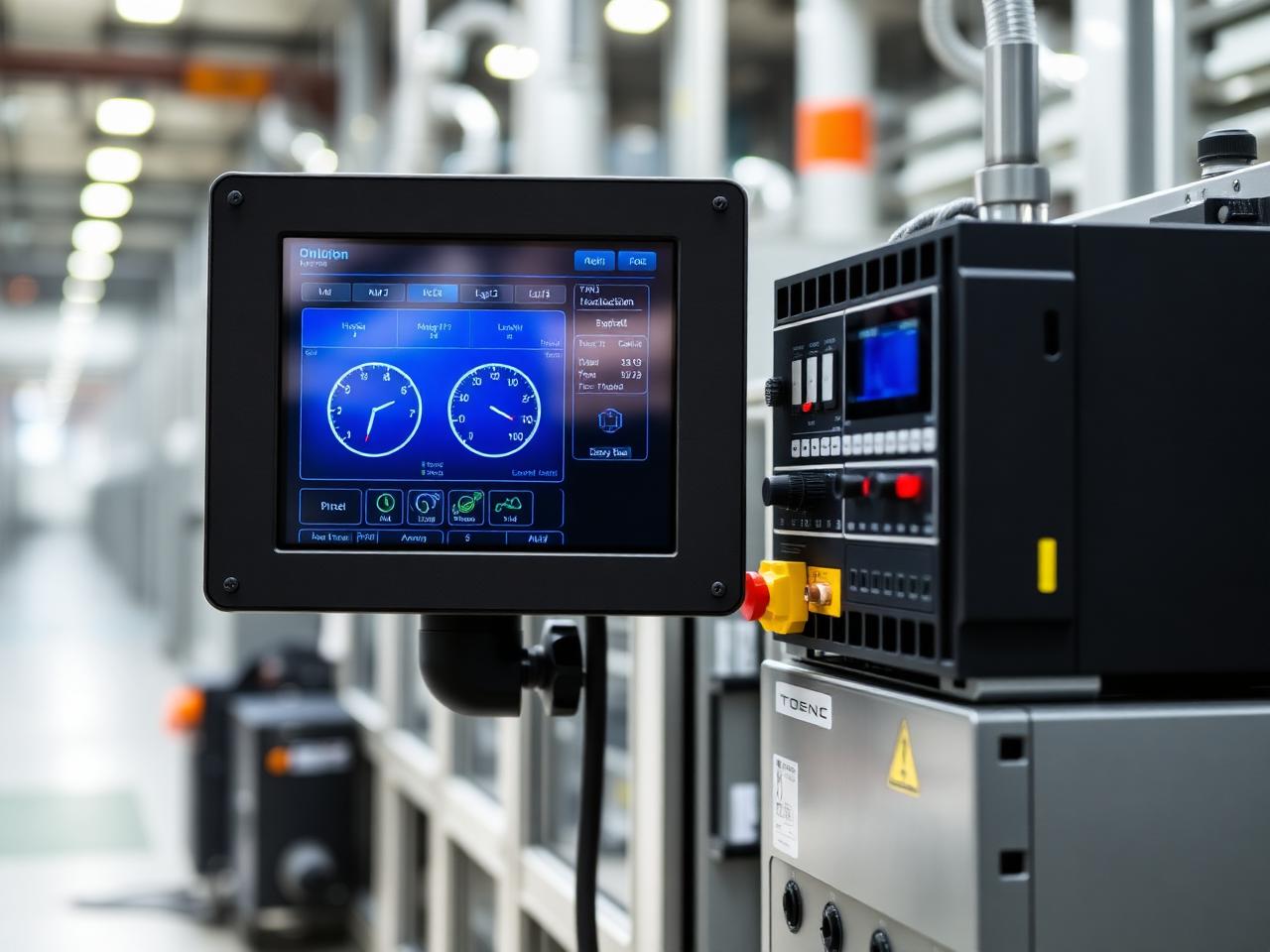 Interface homem-máquina exibindo variáveis de processo